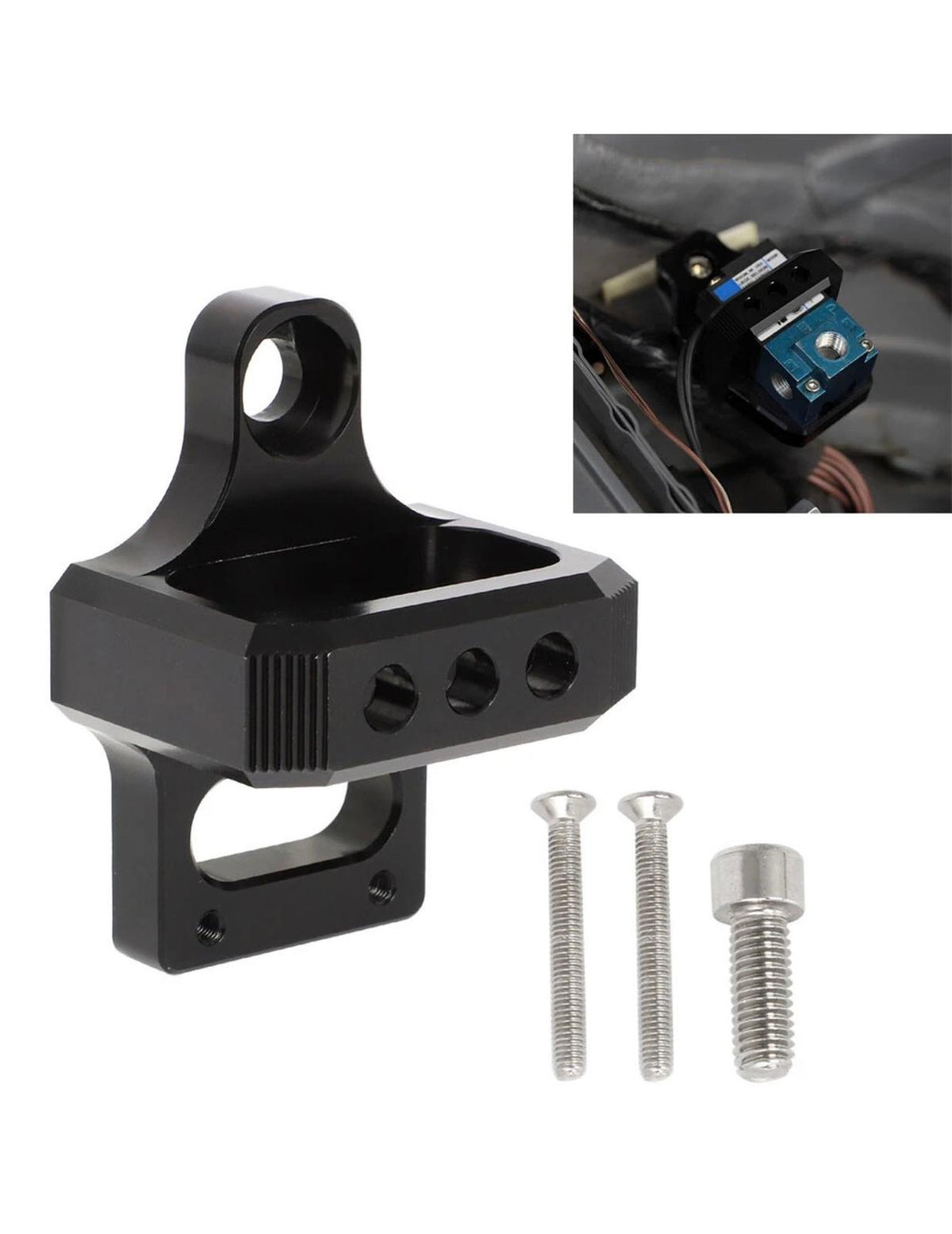AEM Boost Solenoid Mount Bracket - CNC Billet